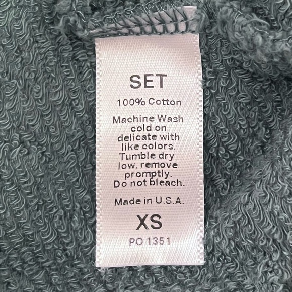 Set Active Lightweight Sweats Classic Crewneck in Wave Teal Green - Size XS - Picture 4 of 5